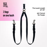 The Buddy System Double Buddy Hands Free Dog Leash Accessories, Fits All Our Dog Leashes, Versatile Leash System for Runners, Joggers and Dog Owners, Made in USA- Small Dog System