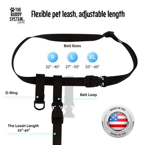 flexible pet leash with adjustable length