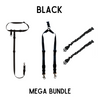 BUNDLE - Regular Dog Leash, Double Buddy + 2x Lunge Busters