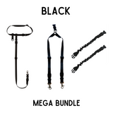 BUNDLE - Regular Dog Leash, Double Buddy + 2x Lunge Busters