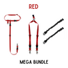 BUNDLE - Regular Dog Leash, Double Buddy + 2x Lunge Busters